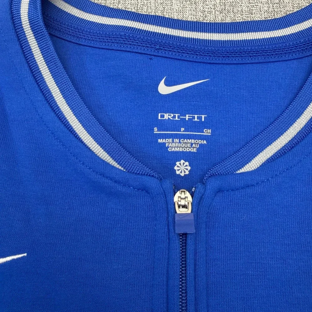 Nike Women's Dri-FIT Colorblock 1/4-Zip Pullover Jacket Sweater Sz S FJ9572-493